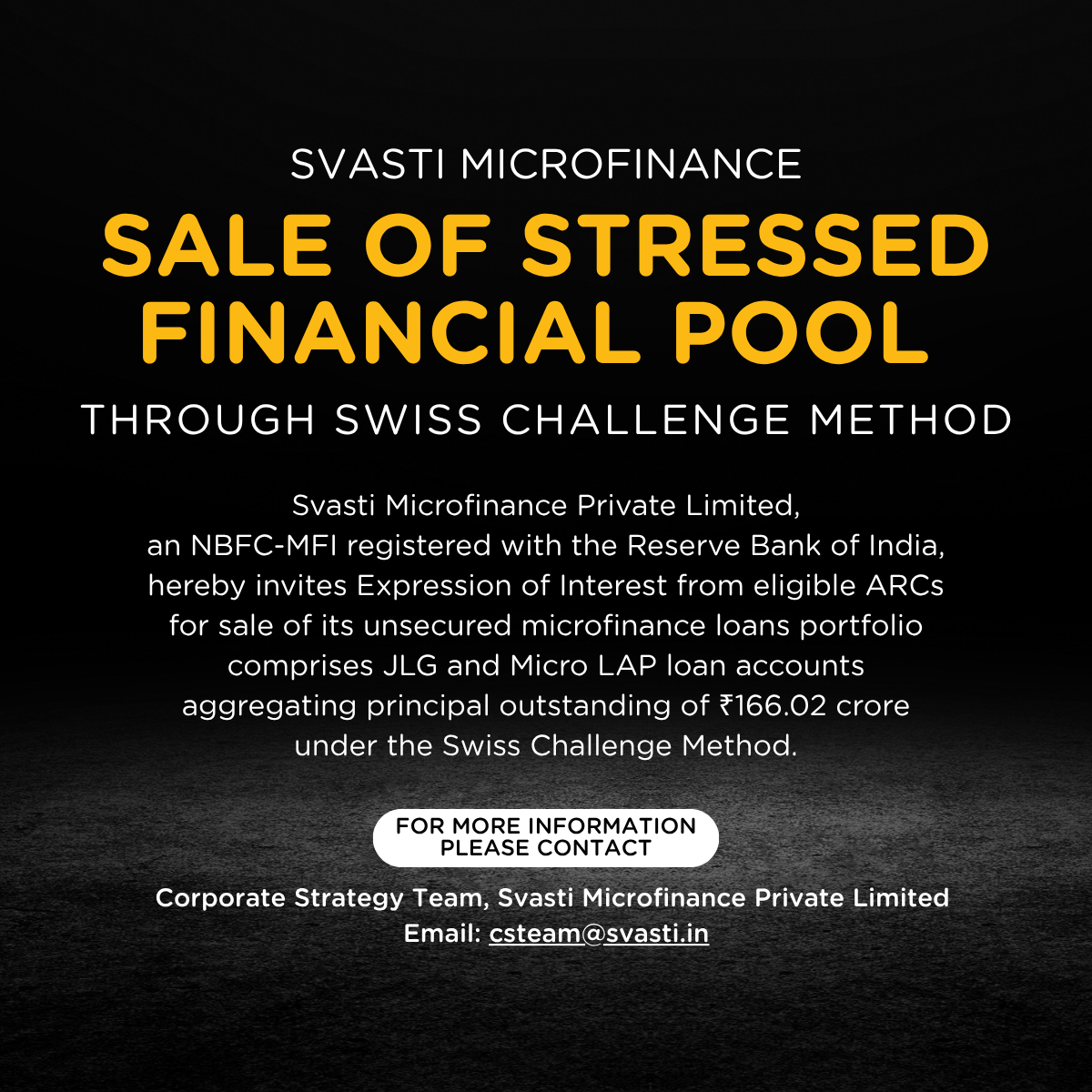 SMPL 166 Cr Stressed Asset Sale March 2026